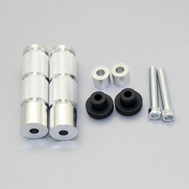 1 Pair Footrest Footpeg Foot Pedals CNC Aluminum for Motorcycle ATV Motorbike