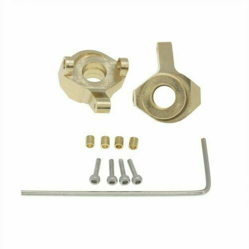 2021 2pcs Brass Steering Knuckle Set For Axial SCX24 90081 RC Car Upgrade Spare