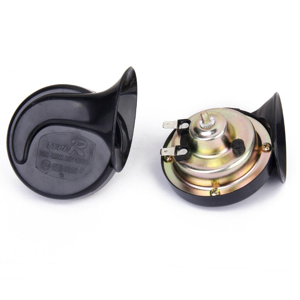 12V LOUD SNAIL CAR VAN TRUCK BOAT DUAL TONE 2 AIR HORN SOUND SIREN FITTING