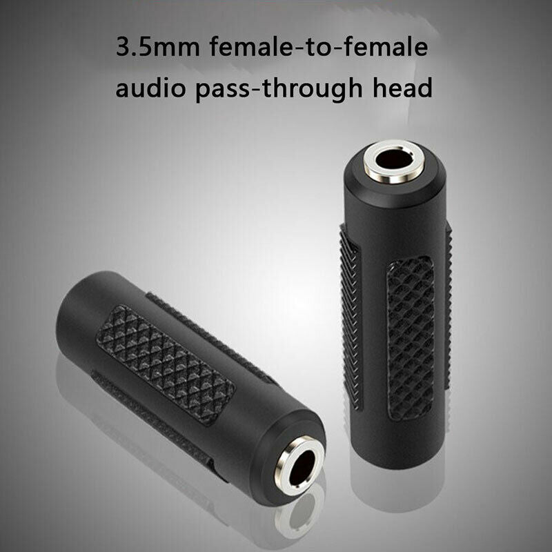 nickel Plated 3.5 mm Female to 3.5mm Female Jack Stereo Adapter Connect.l8