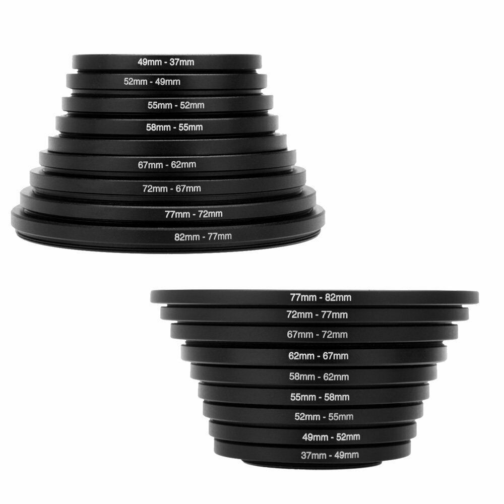 18pcs Step Up Lens Filter
