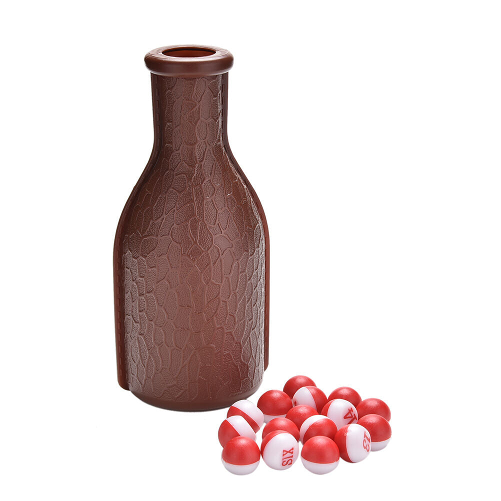 Pool Snooker Billiard Table Kelly Pool Shaker Bottle+16 Tally Balsl Peas BDAU