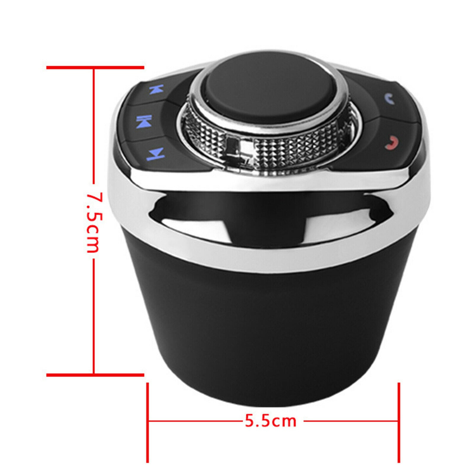 Cup Shape Car Steering Wheel Remote Control Button Adapter with LED Light