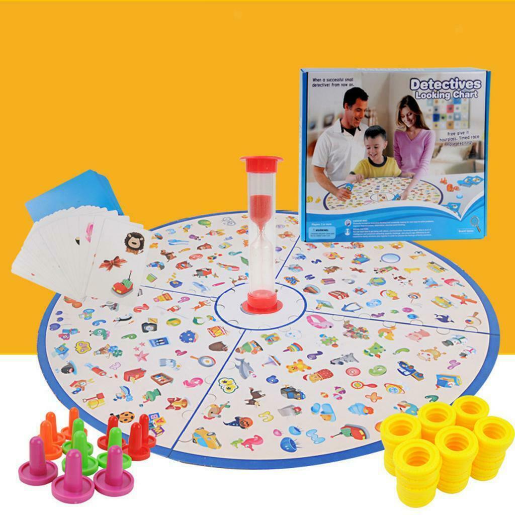 Flash Cards Toddlers Kids Math Game Preschool Detective Games for 1-4 Playsers