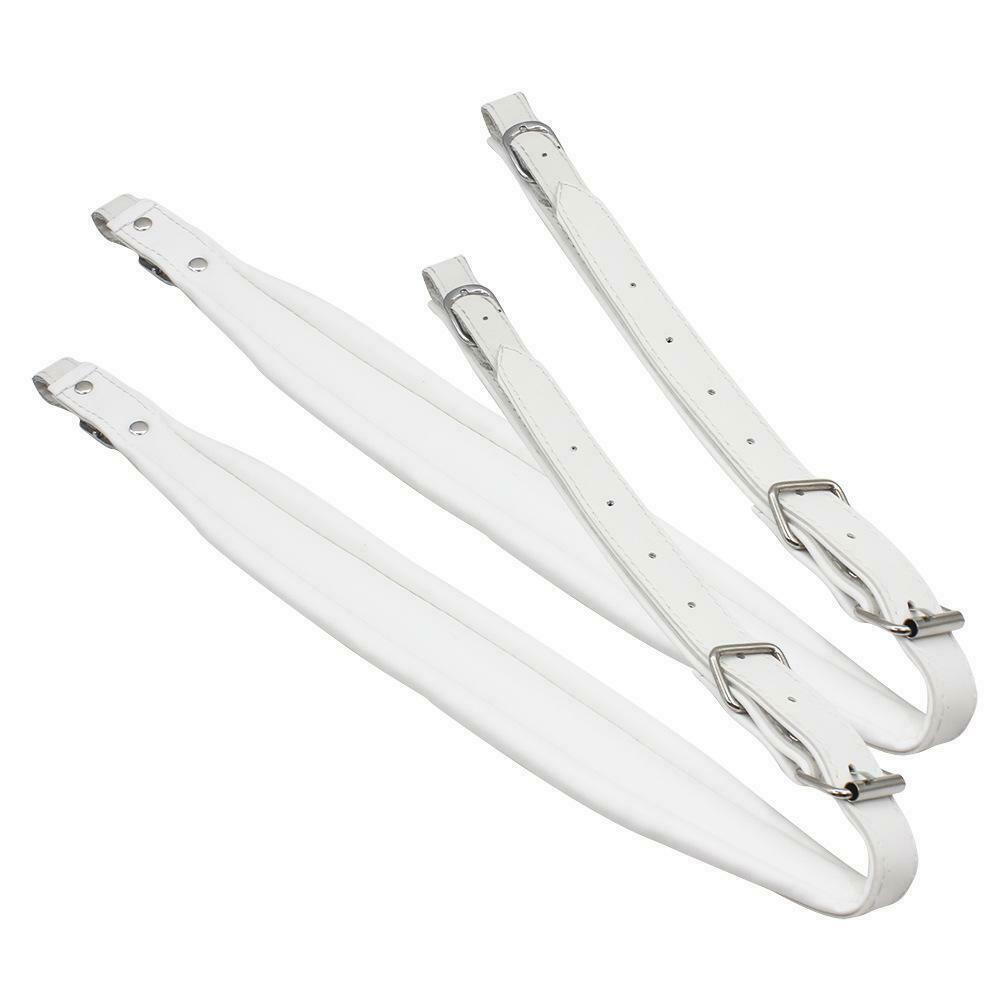 Cmfortable Leather Accordion Straps Shoulder Arm Belts Set Accessory White