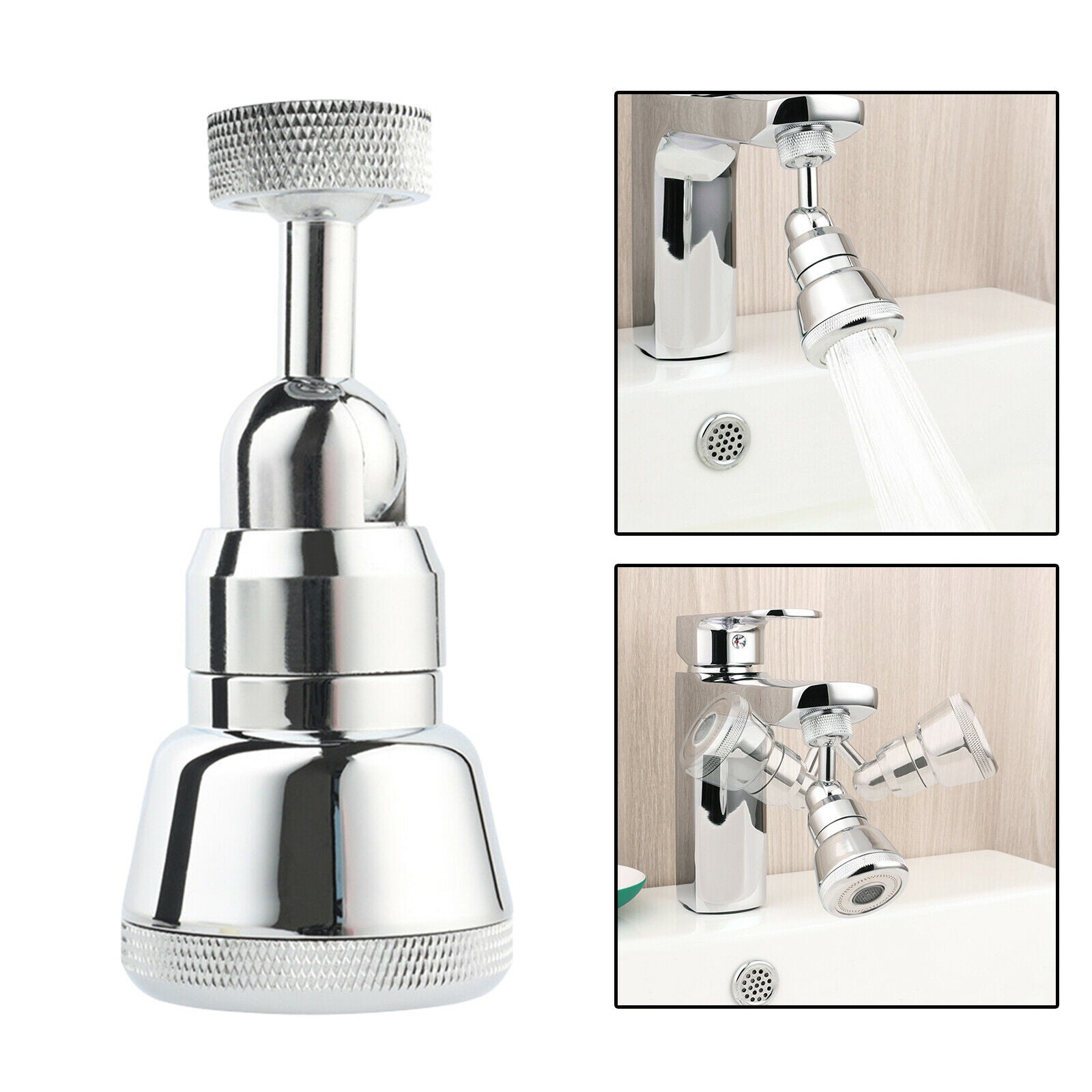 720Â° Rotating Splash-proof Faucet Extender 2 Modes Splash Filter Faucet