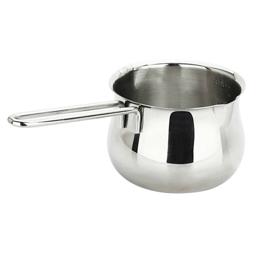 Milk Saucepan Pot Tea with Pour Spouts Kitchen Cooking Tool aus Stainless Steel