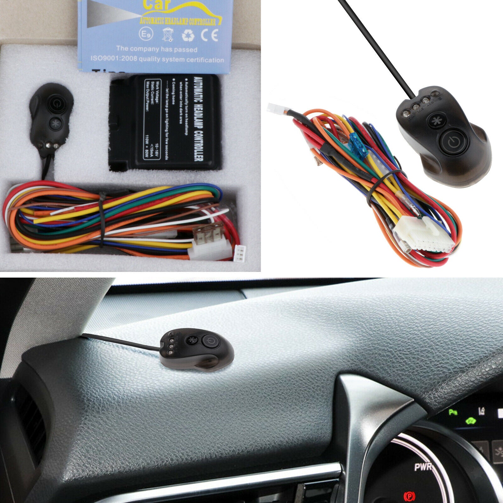 1 Set Car Automatic Headlight Light Sensor Smart Control Kit