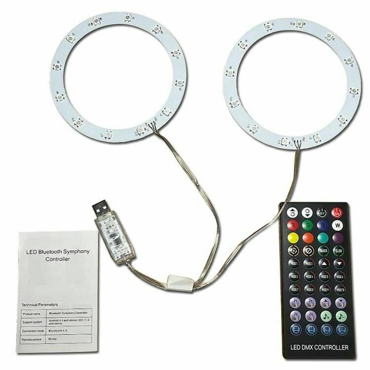 For PS5 Console Cooling Fan USB RGB Light Bar LED Decorative Strip Lighting SDE