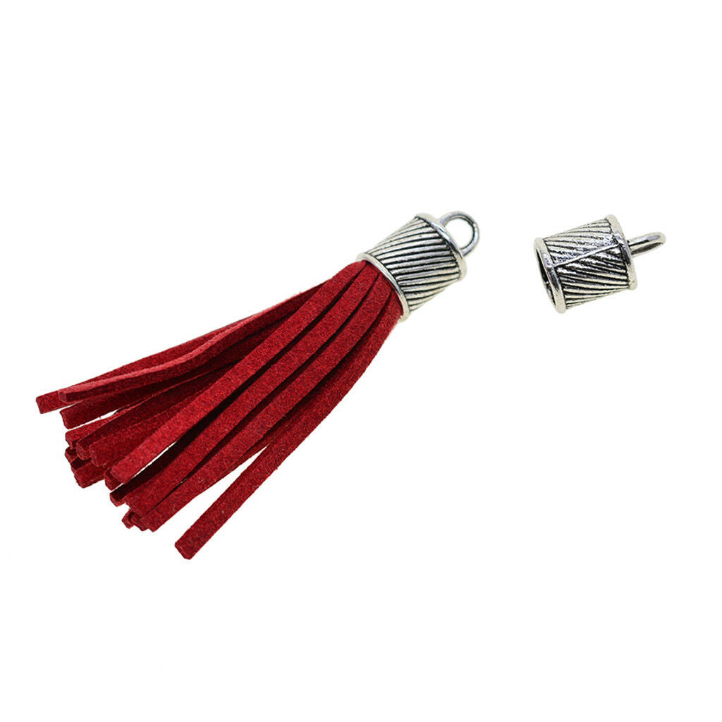 30pcs 8mm Bell Shape Tassel Leather Cord End   Stopper Jewelry Findings