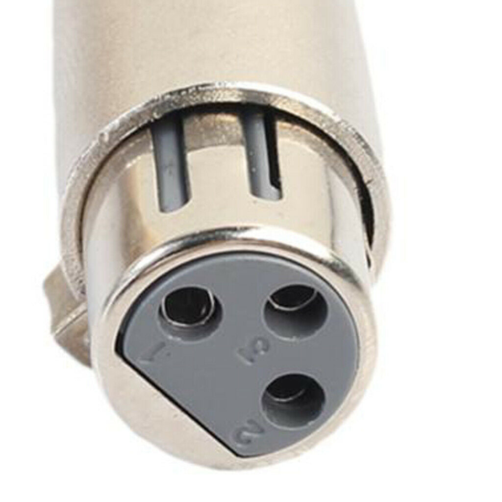 6.35mm Male Plug to XLR Female Plug MIC Audio Adapter Converter Connector