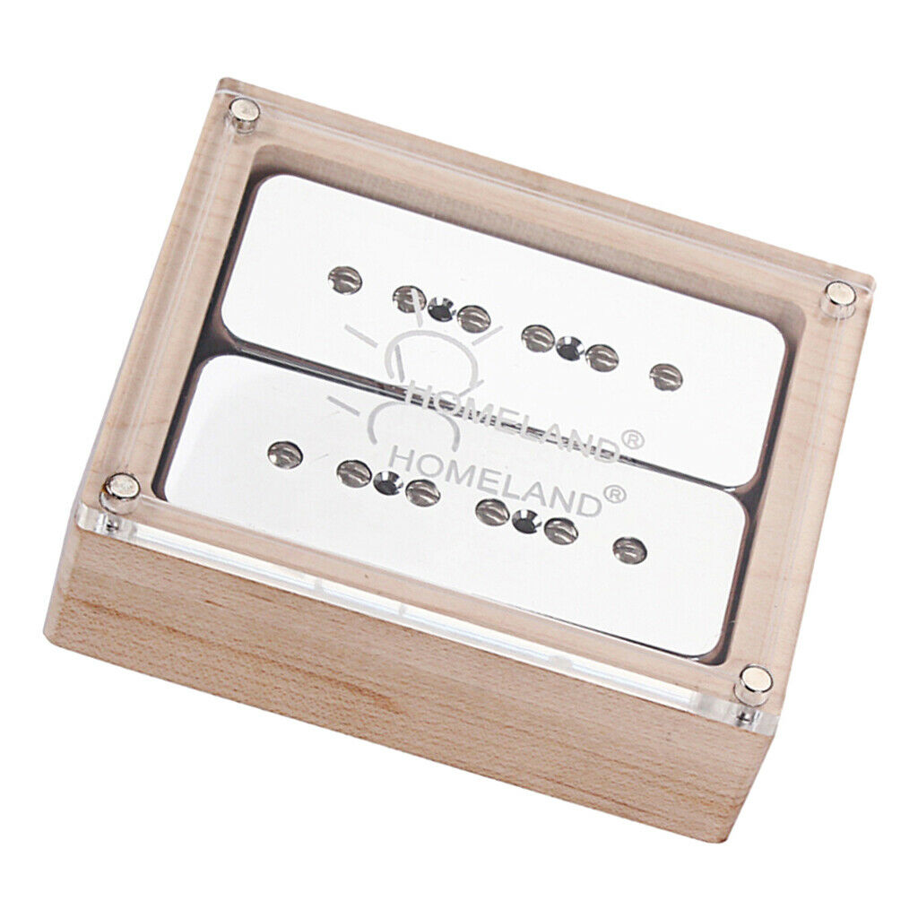 2pcs/set P90 Guitar Pickups Single Coil Humbucker Pickups Neck&Bridge Chorme