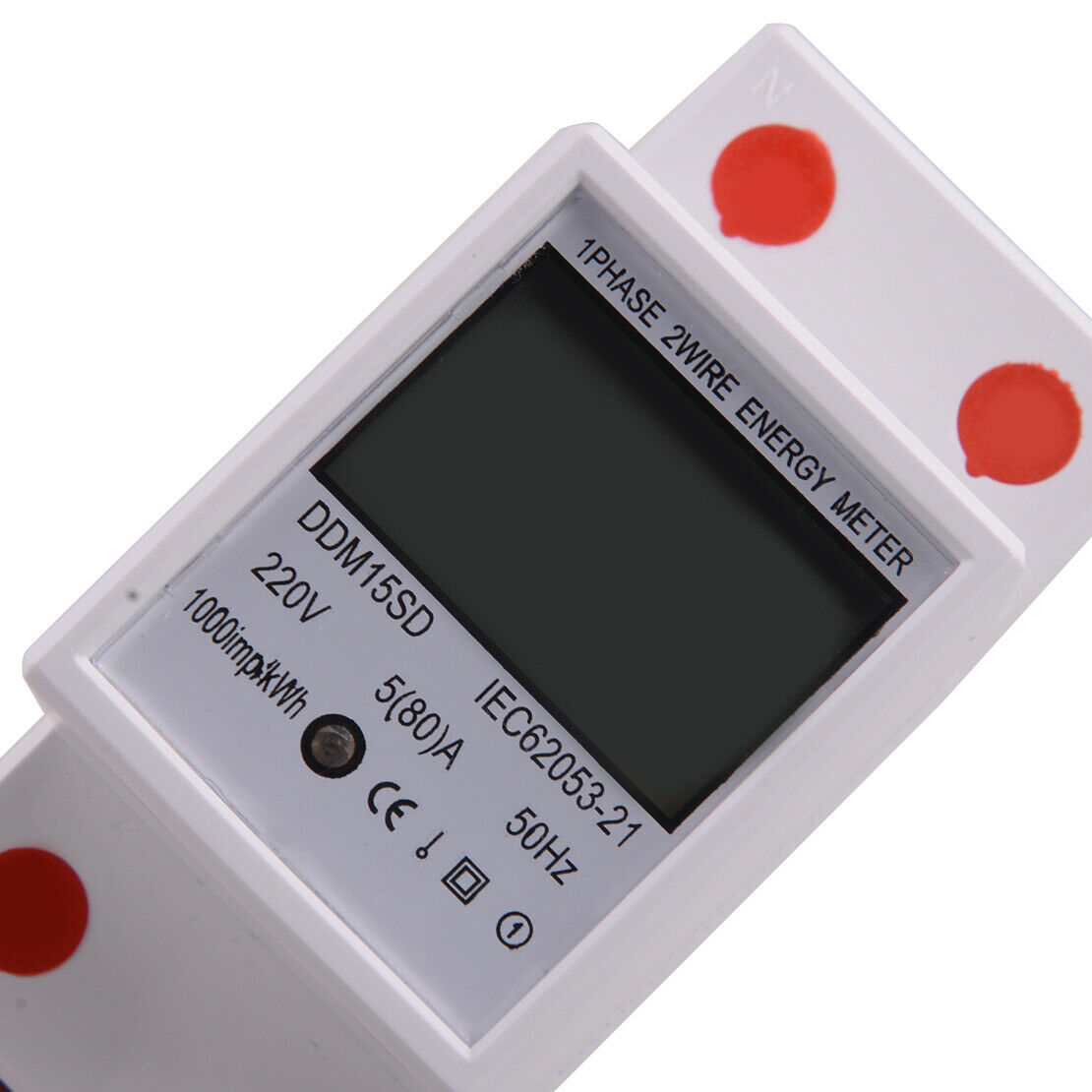 Digital LCD Kwh Wattmeter Power Consumption Energy Meter Electric Din Rail 230V~