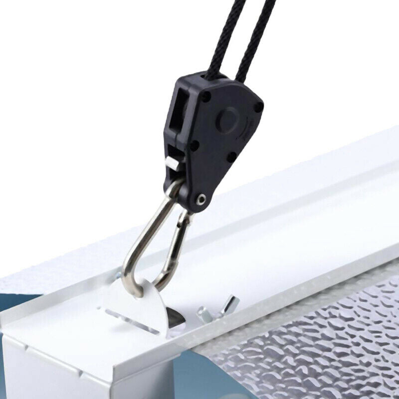 2Pcs Adjustable Light Lifters Hangers Rope Ratchet Lights Lifters ReflectorBDAU