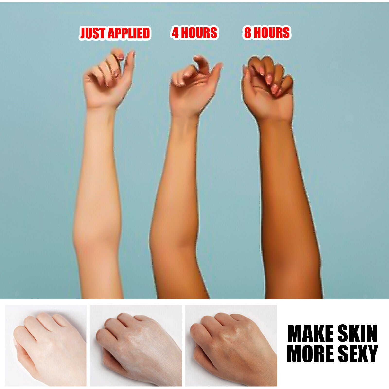 Body Tanning Spray Oil Long Lasting No Trace Self Tan Skin Care 100ML