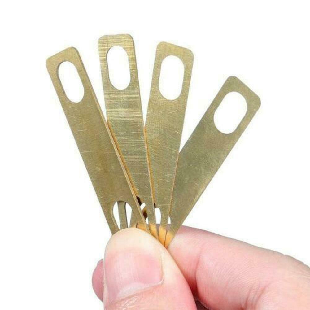 4x Replacement Heightening Gaskets Bass Brass Tool Guitars Neck Shim Connections