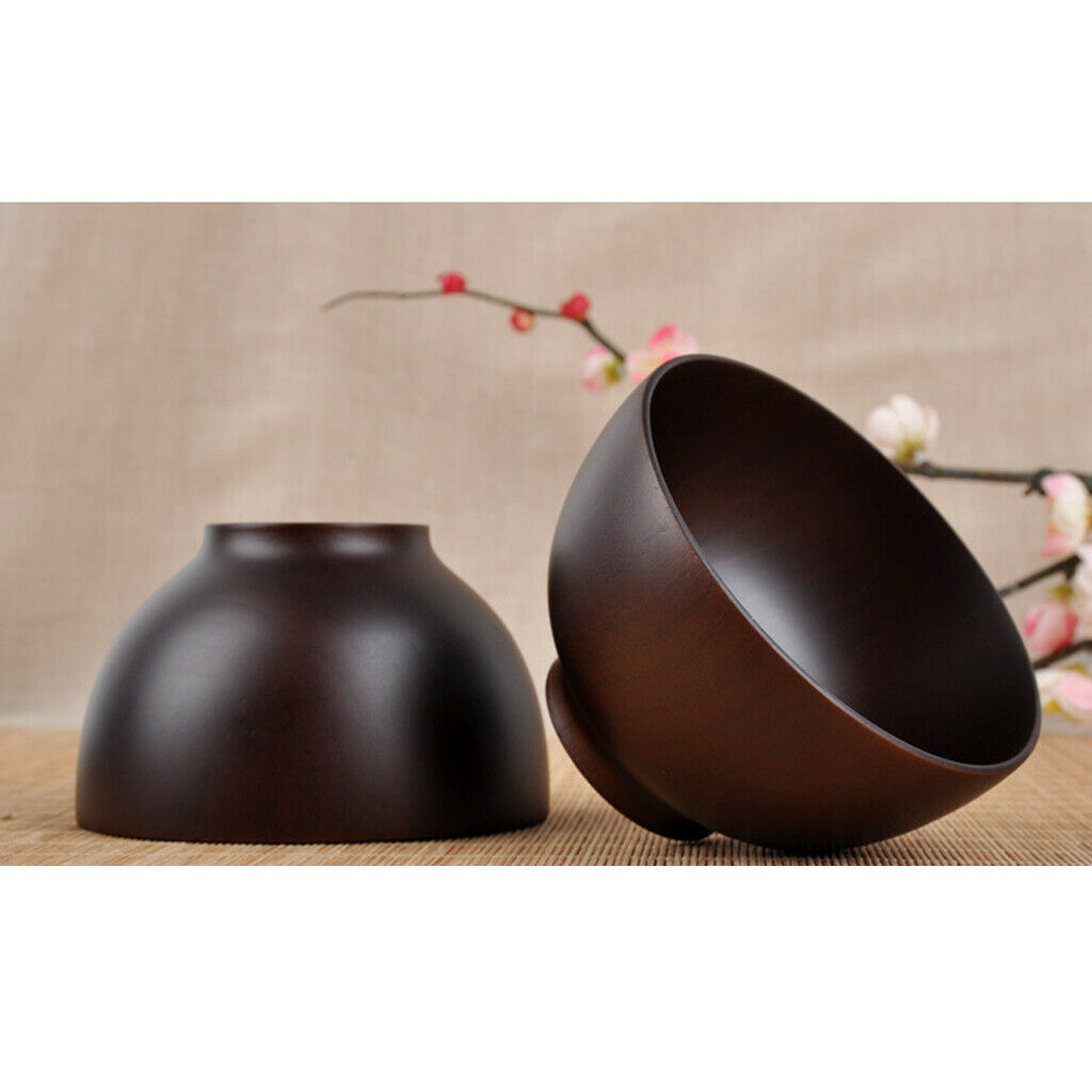 Natural wooden bowl rice bowl soup bowl kids bowl