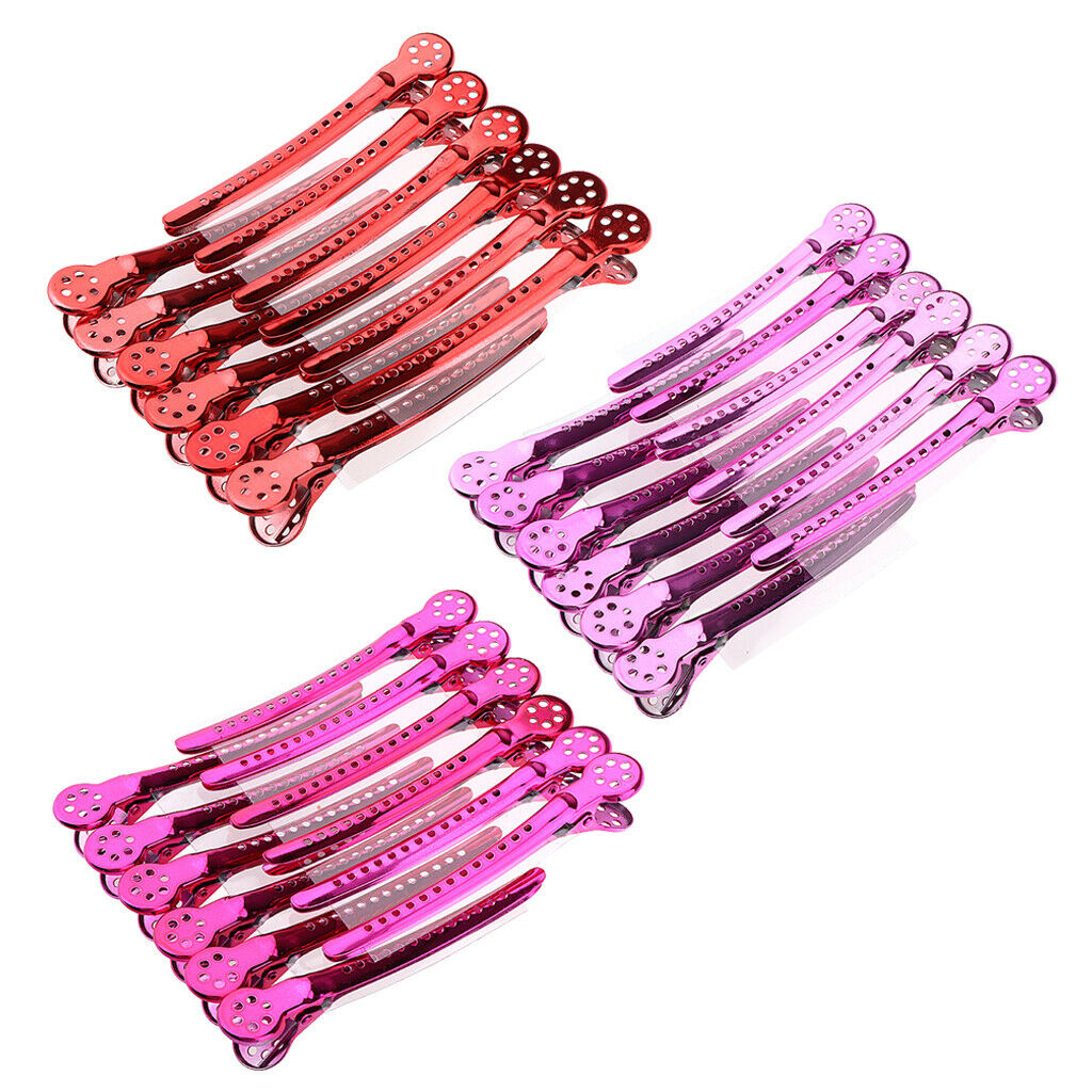 36Pcs Stainless Steel Duck Sectioning Clips Barber Haircut Styling Clamps