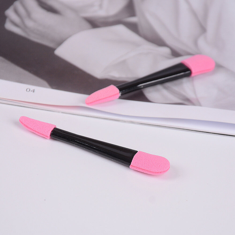 10Pcs Disposable Double Ended Eye Shadow Applicators Sponge Makeup Brush B.l8