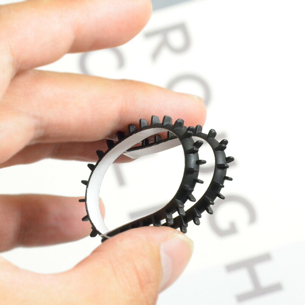 2X 10 Pieces Rubber Gum Hair Hoops Fittings No Slip DIY Hair Band Accessories