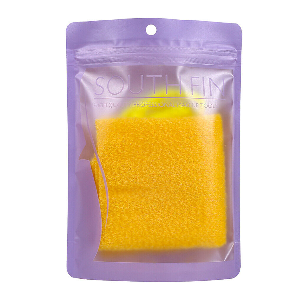Long Shower Back Scrubber Strap Bath Body Exfoliating Cleaning Towel Yellow