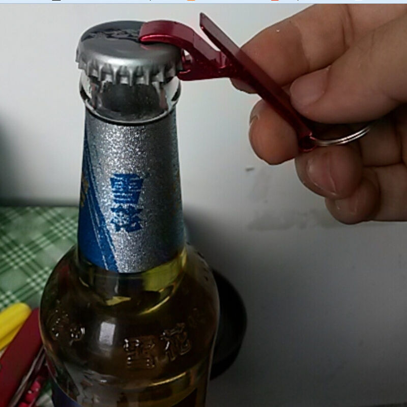 3x Beer Bottle Opener Claw Bar Beverage Keychain Ring Random Color DD