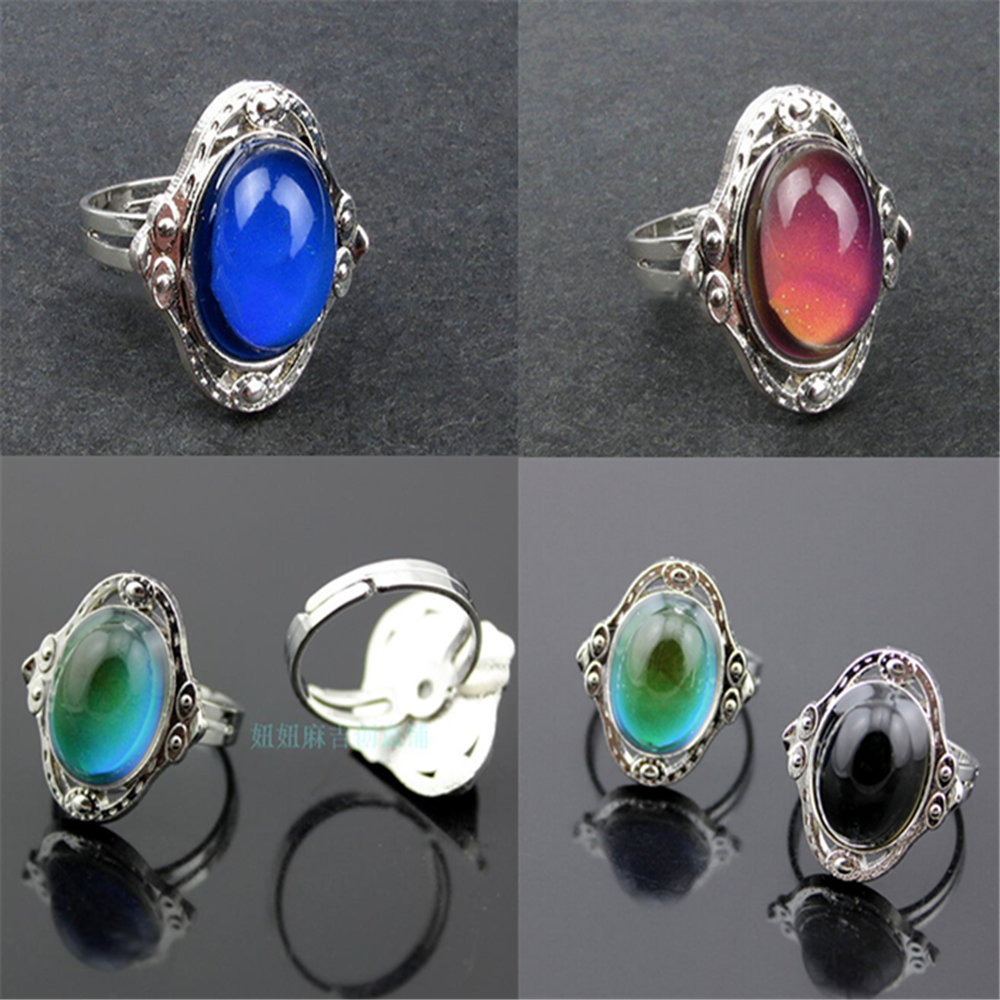 Temperature Control Mood Ring Changing Color Fashion Adjustable Ring New