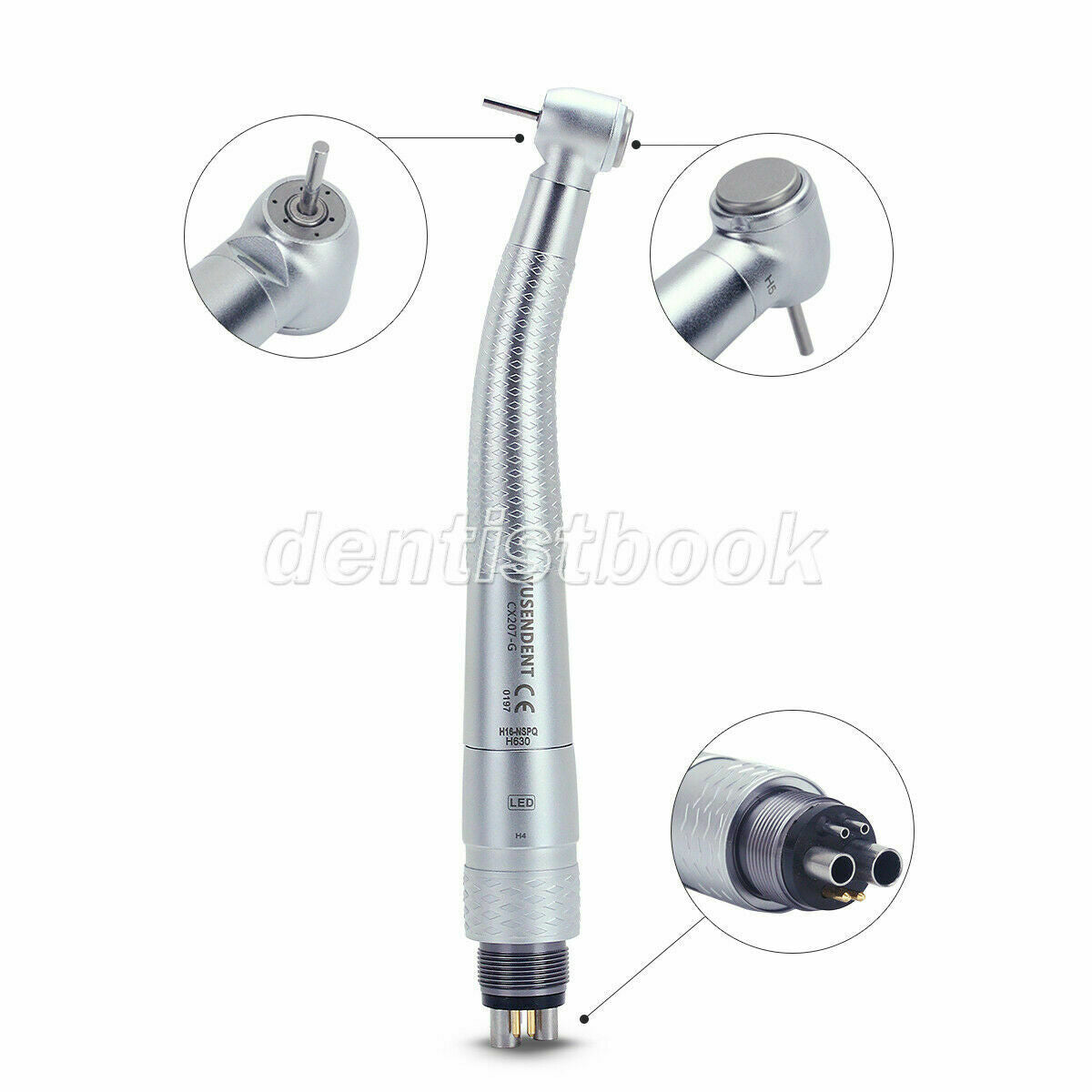 Dental Fiber Optic LED in Quick Coupling Ceramic Bearings High speed Handpieces