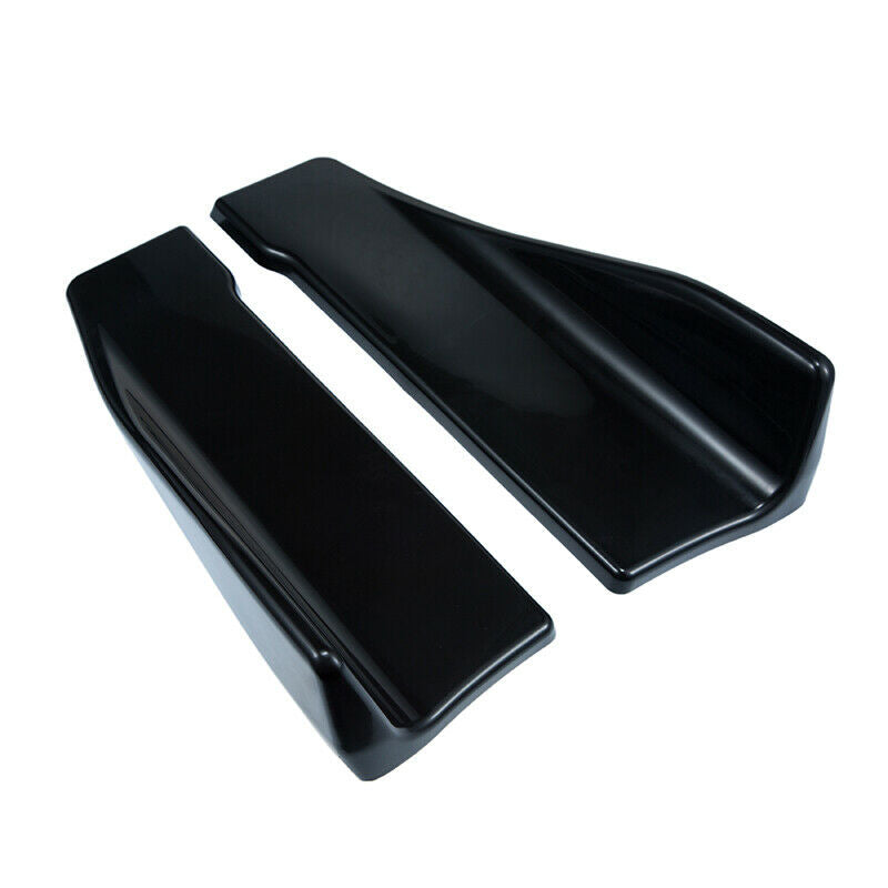 Car Auto  Bumper Spoiler Rear Lip Canard Diffuser Wrap Angle Shovel Side Skirt