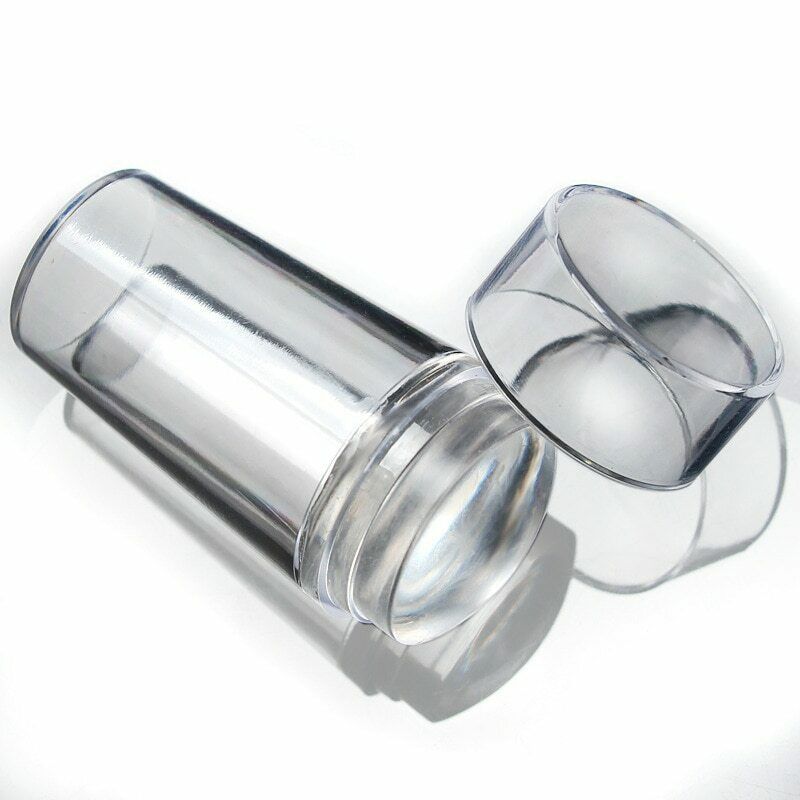 1pc Clear Nail Art Stamper Scraper Kit DIY Polish Print Template Manicure Tool