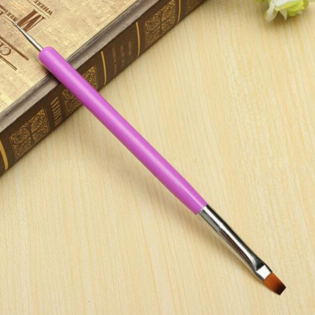 2-Ways Nails Art Pen Painting Dotting Acrylic UV Gel Polish Brush-Liner Tool  BU