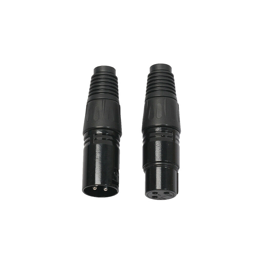 10Pairs 3 Pin XLR Solder Type Connector Male + Female Plug Mic Audio Socket