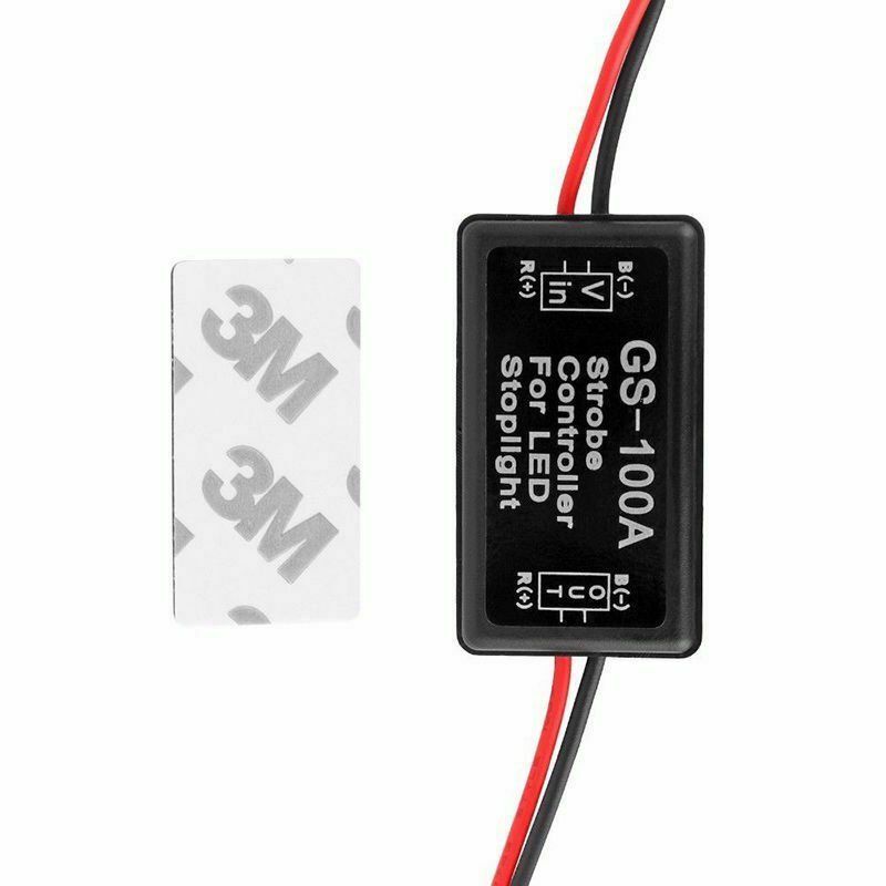 1X US LED Taillight Brake Stop Light Lamp Strobe Controller Box Flasher Module