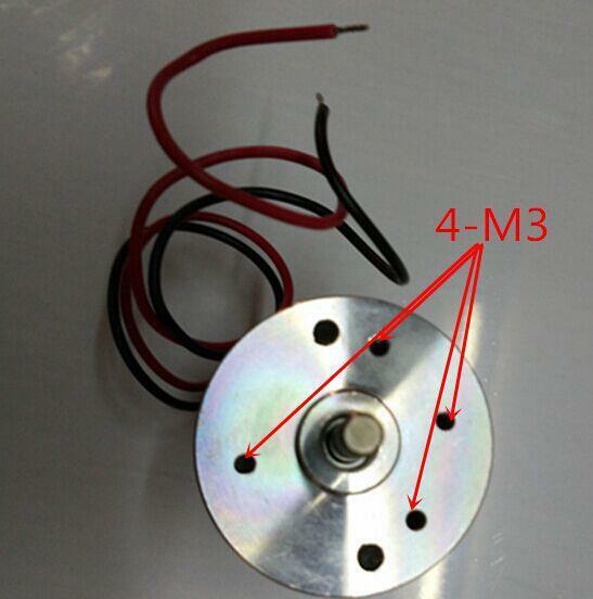 1PC 24V 3000RPM 5mm Shaft Dia Permanent Magnetic 38mm Reduce DC Motor