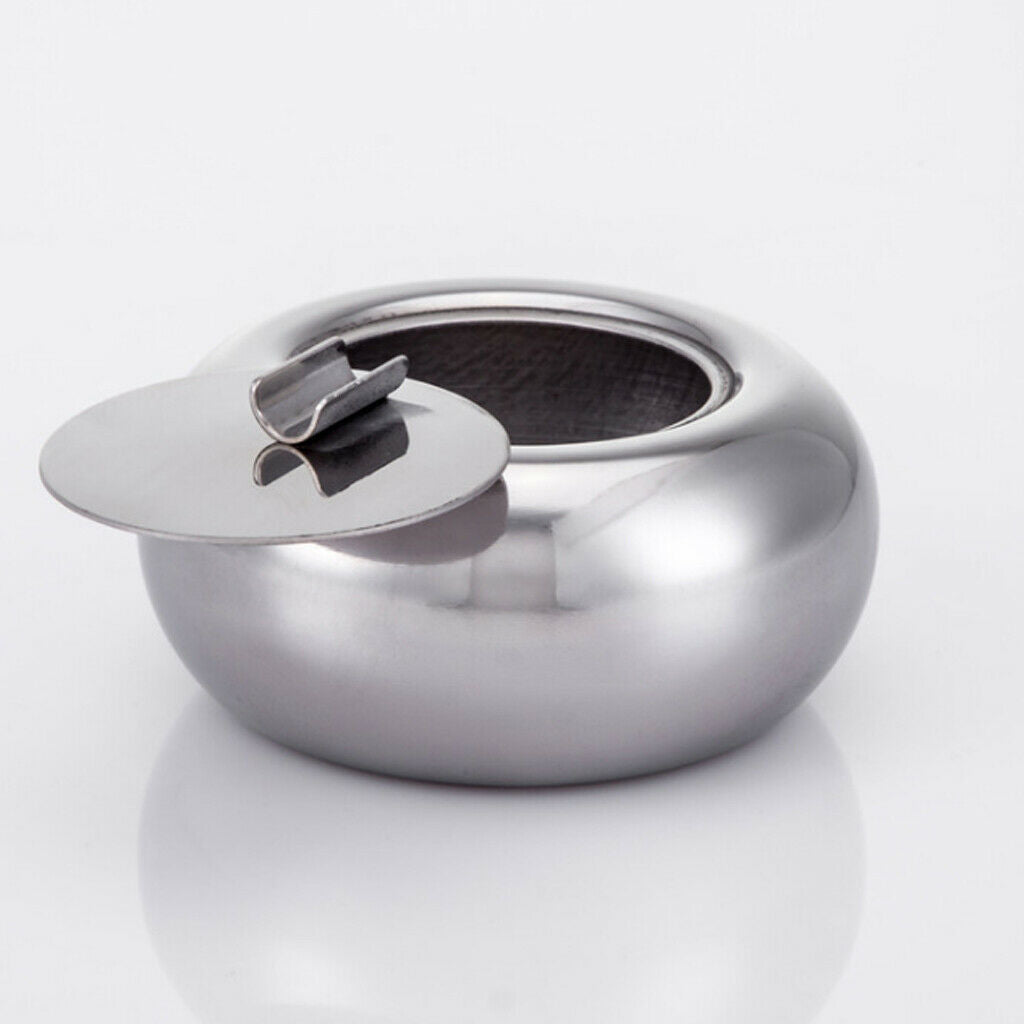 Round Modern Cigarette Ashtray with Lid Cigaret Ash Tray Smoking Accessories
