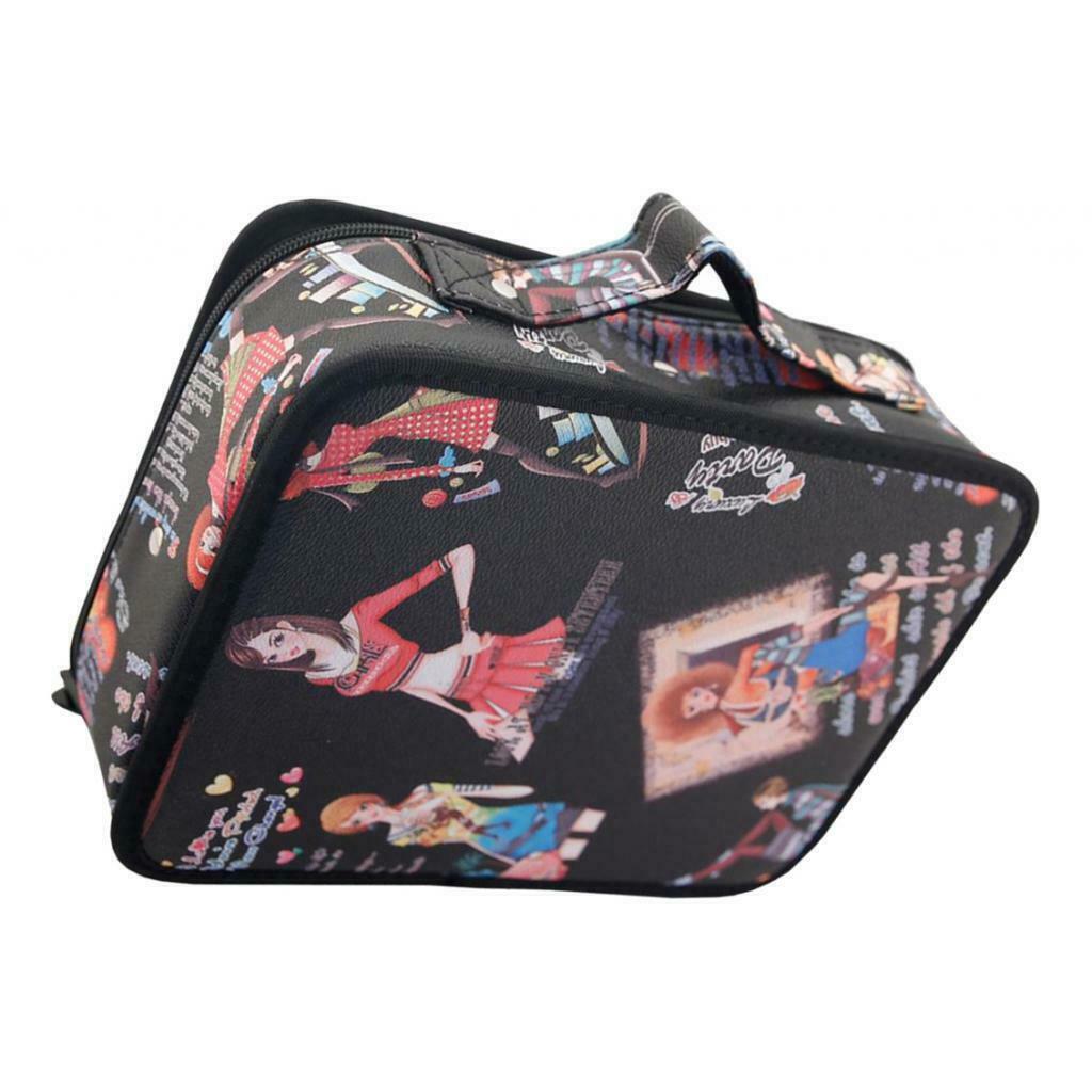 Scissors Styling Tools Case Travel Toiletries Makeup Train Case Holder Bag