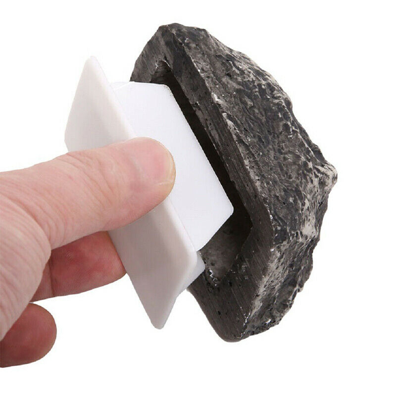 Outdoor Spare Key House Safe Hidden Hide Storage Security Rock Stone Case  JD