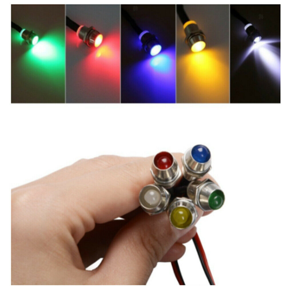 10 pcs/Lot LED Indicator Light Lamp Pilot Dash Directional Car Truck Boat