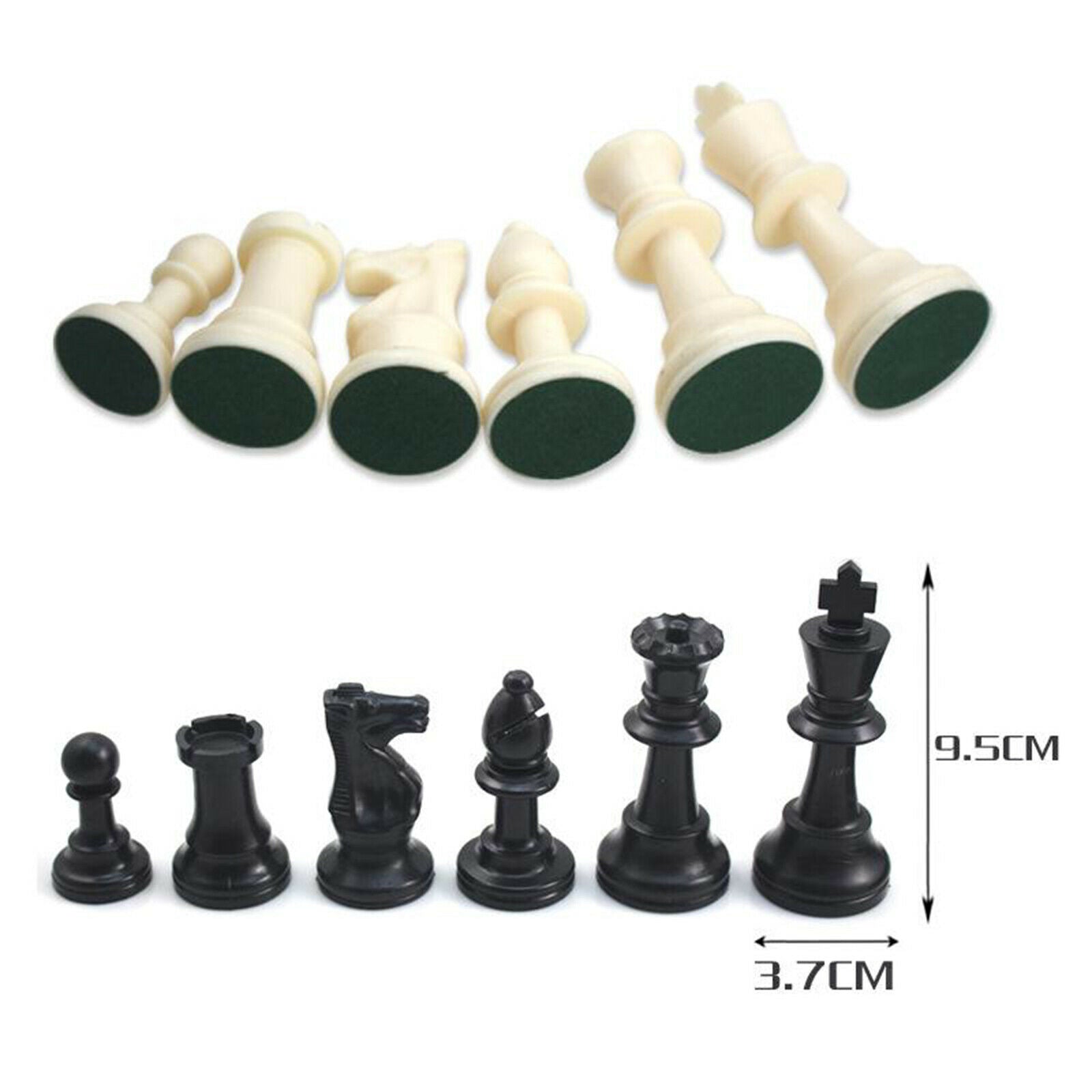 Portable 15"x15" Chess Set Magnetic Chessmen King Queen 2 Players Board Games