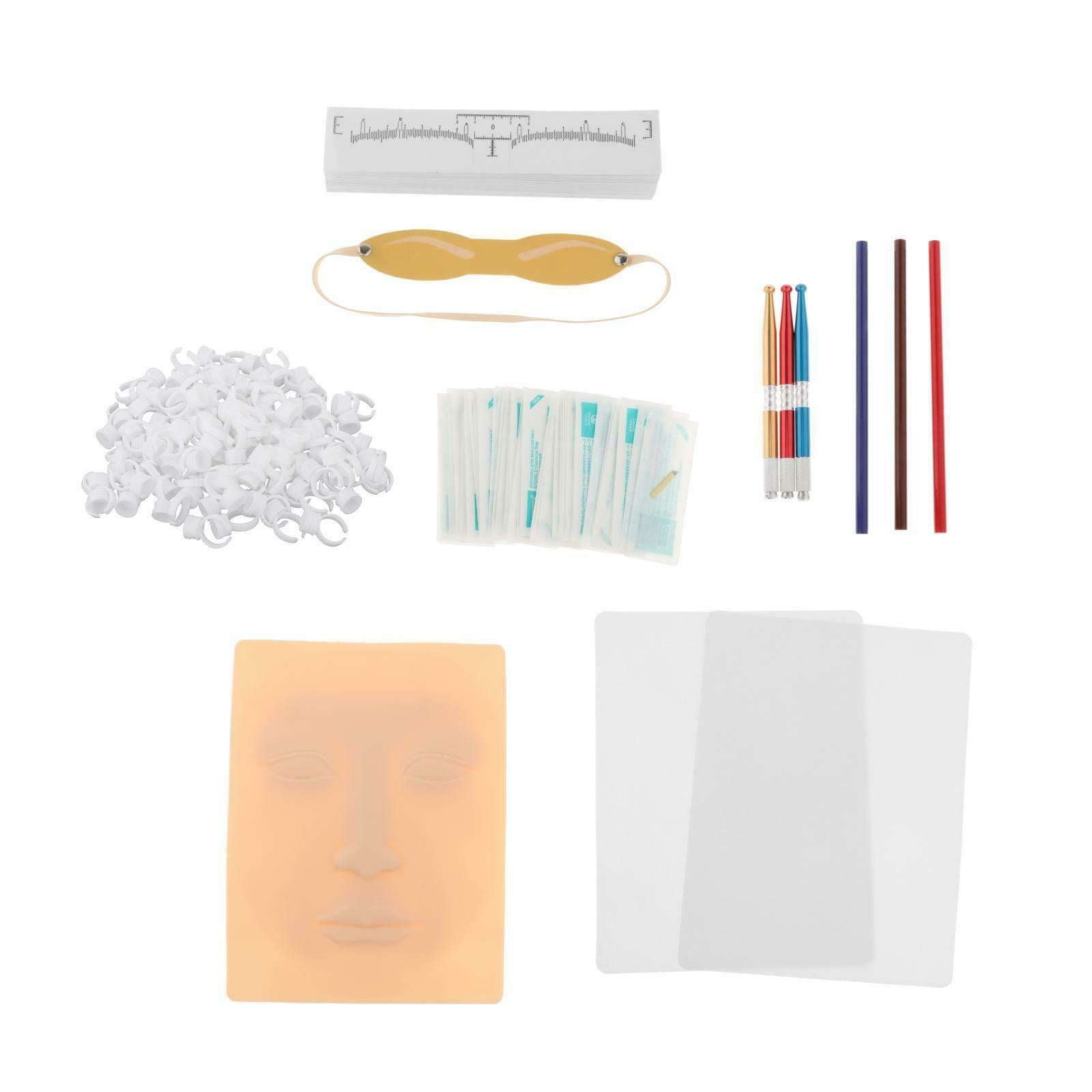 Permanent Tattoo Training Kit DIY Eyebrow Lip Tattoo Practice Beauty Tools