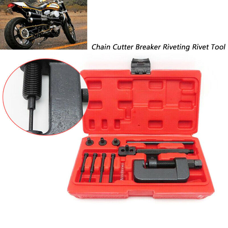 ATV/Bike/Motorcycle Chain Cutter Breaker Riveting Rivet Tool Set 420-630 Chain