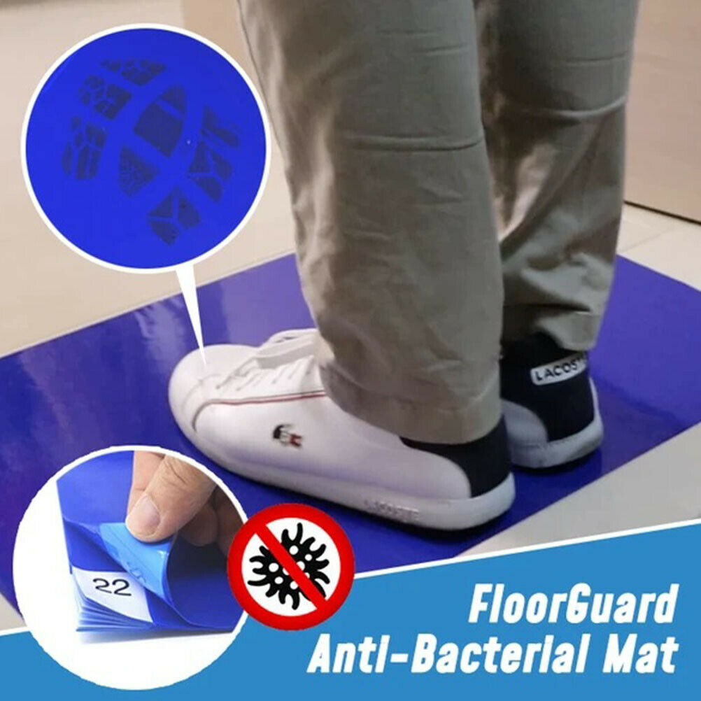 30 Sheets Antibacterial Floor Mat Highly Adhesive Dust-free Mat Tearable Mat