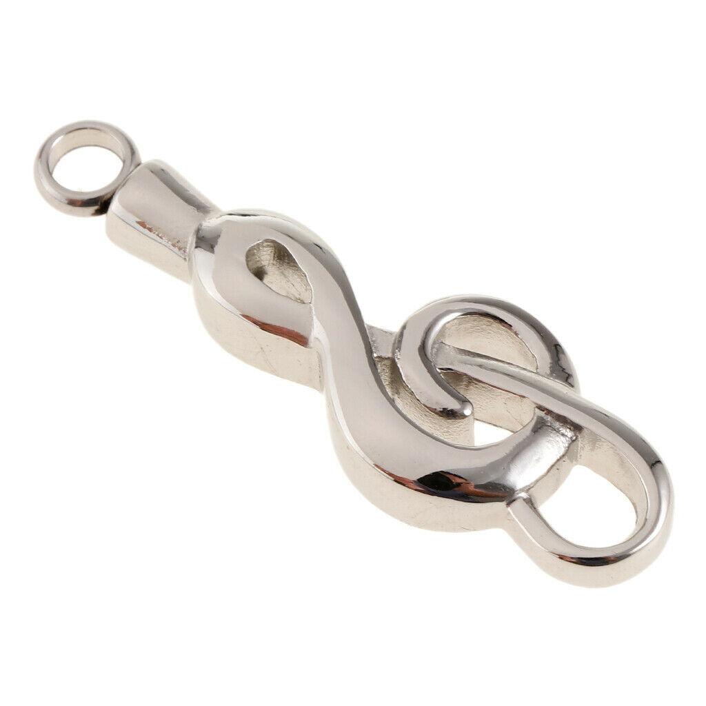 Prettyia Stainless Steel Music Note Shape Ash Urn Pendant Memorial Cremation