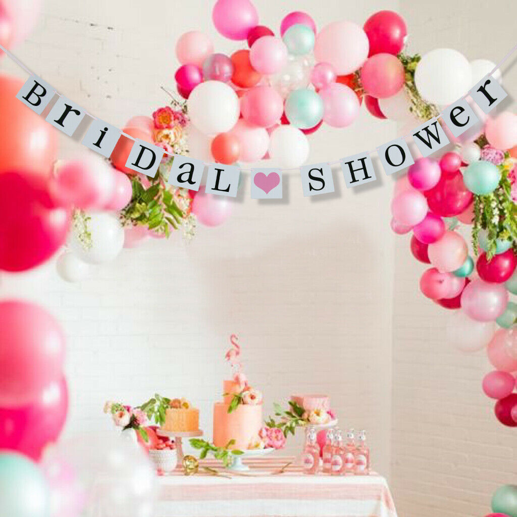 Bridal Shower Paper Bunting Banner Hanging Decoration Photo Booth Prop