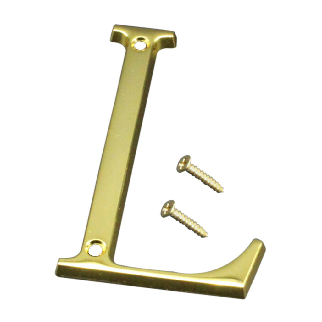 100mm Polished Door Numbers Alphabet Letter Floating House Door Number L