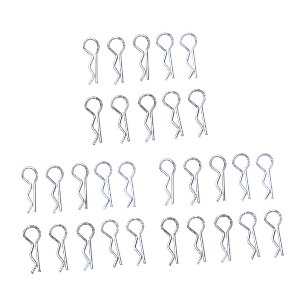 Set of 30 1/28 Metal R-shape Pins for WLtoys K969 K979 K999 Replacements