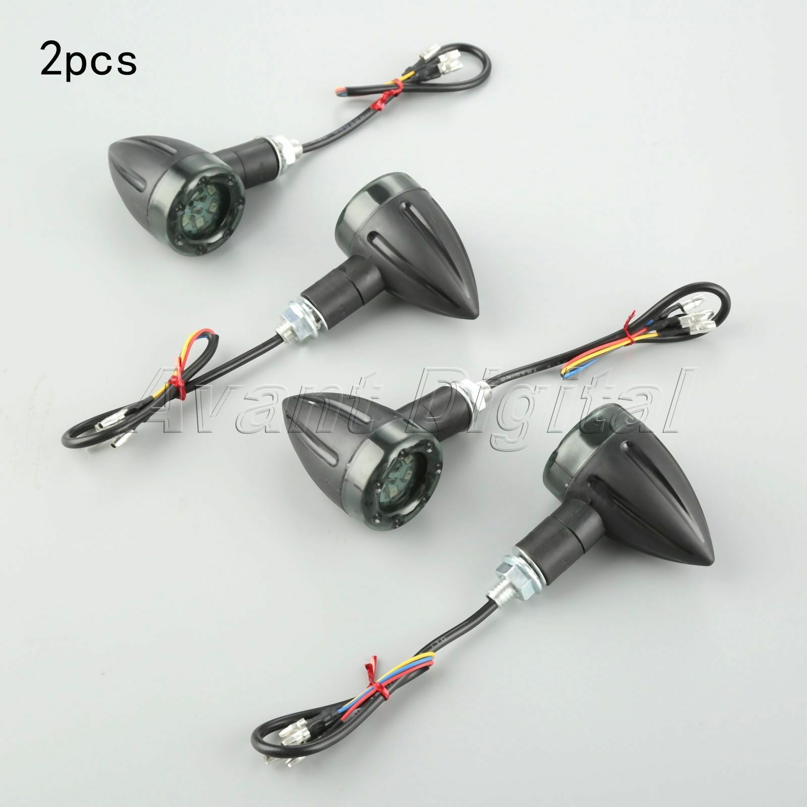 4x Motorcycle LED Turn Signal Brake Indicators Light for Yamaha V Star 650 2009