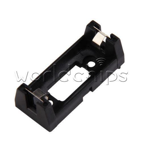 5PCS CR123A Lithium Battery Holder Box Clip Case w/ PCB Solder Mounting Lead