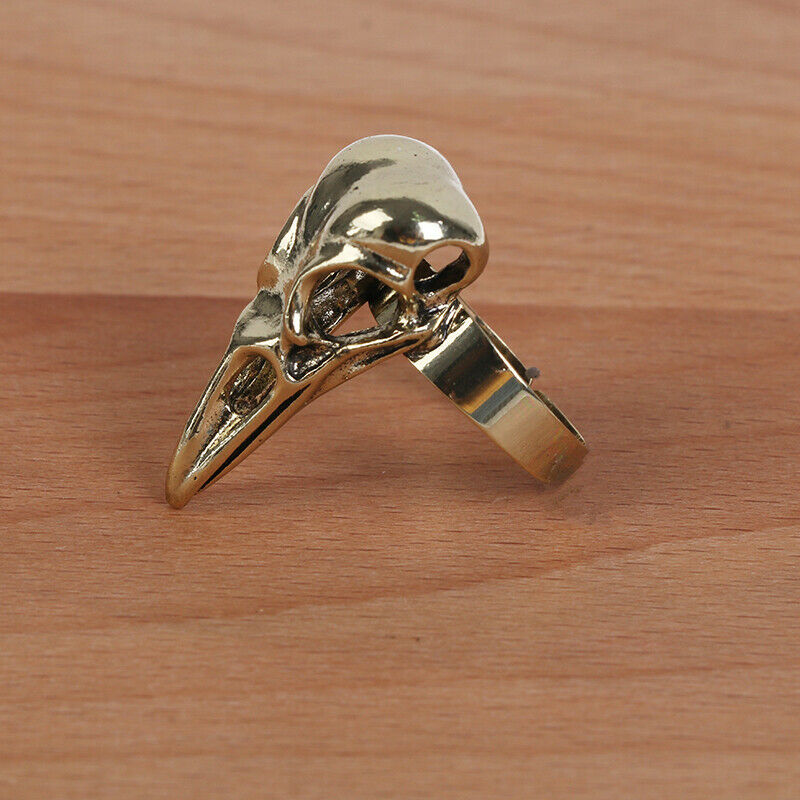 1Pc Gothic Punk Rock Joint Armor Ring Knuckle Finger Claw Ring Bird's Head R Tt