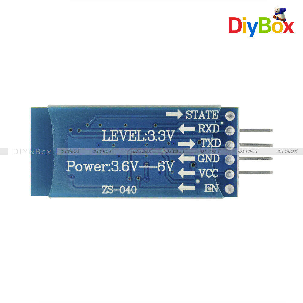 10PCS 4Pin HC-06 RS232 Wireless Serial Bluetooth RF Transceiver Module Wackplane